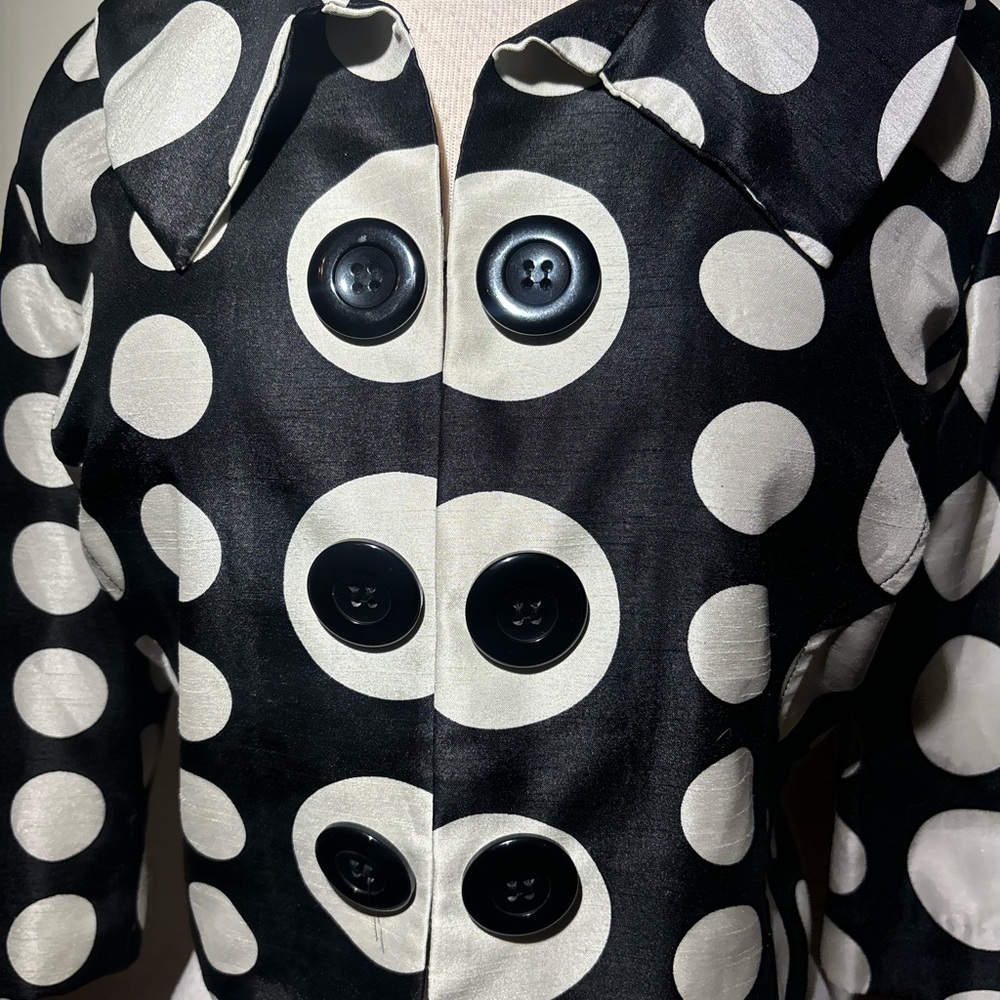 Black and White Polka Dot Jacket - Picture 4 of 6